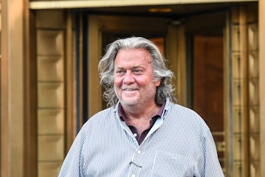 NEW YORK, NY - AUGUST 20: Former White House Chief Strategist Steve Bannon exits the Manhattan Feder...