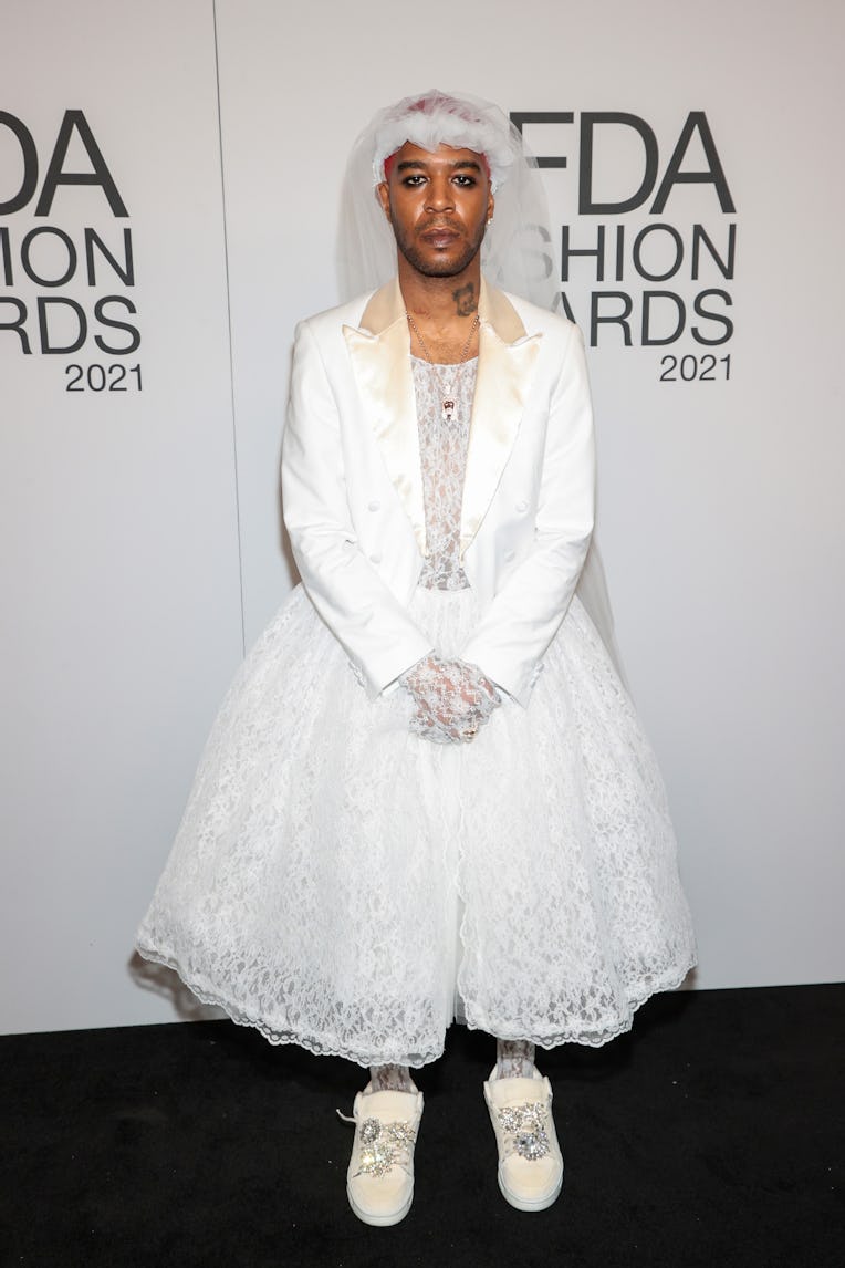 NEW YORK, NEW YORK - NOVEMBER 10: Kid Cudi attends the 2021 CFDA Fashion Awards at The Grill Room on...