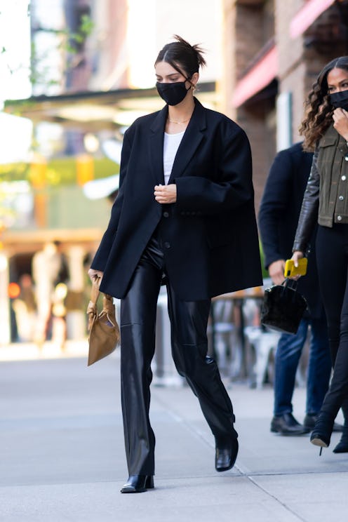 NEW YORK, NEW YORK - APRIL 26: Kendall Jenner is seen in Tribeca on April 26, 2021 in New York City....