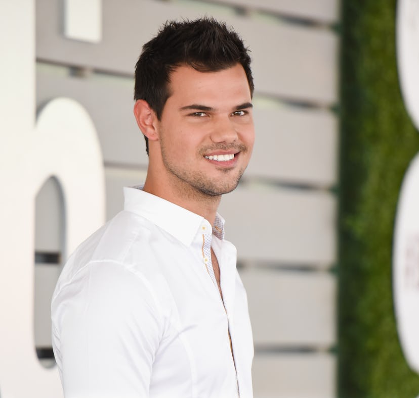 Taylor Lautner got engaged to Tay Dome and posted the proposal photos on Instagram.