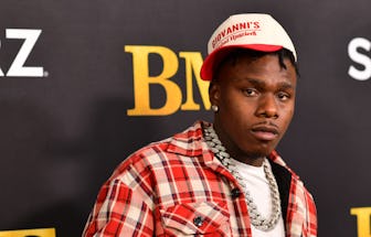 ATLANTA, GEORGIA - SEPTEMBER 23: DaBaby attends STARZ Series "BMF" World Premiere at Cellairis Amphi...