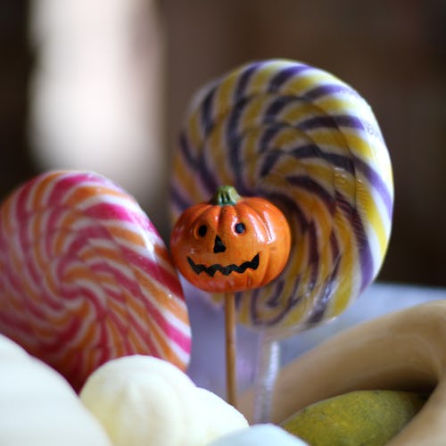 sweets, lollipops and pumpkins