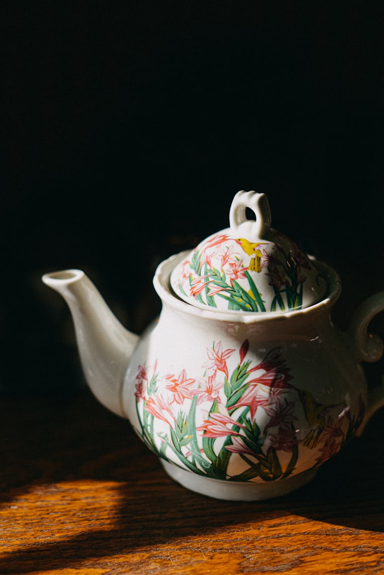 Vintage porcelain tea pot.
