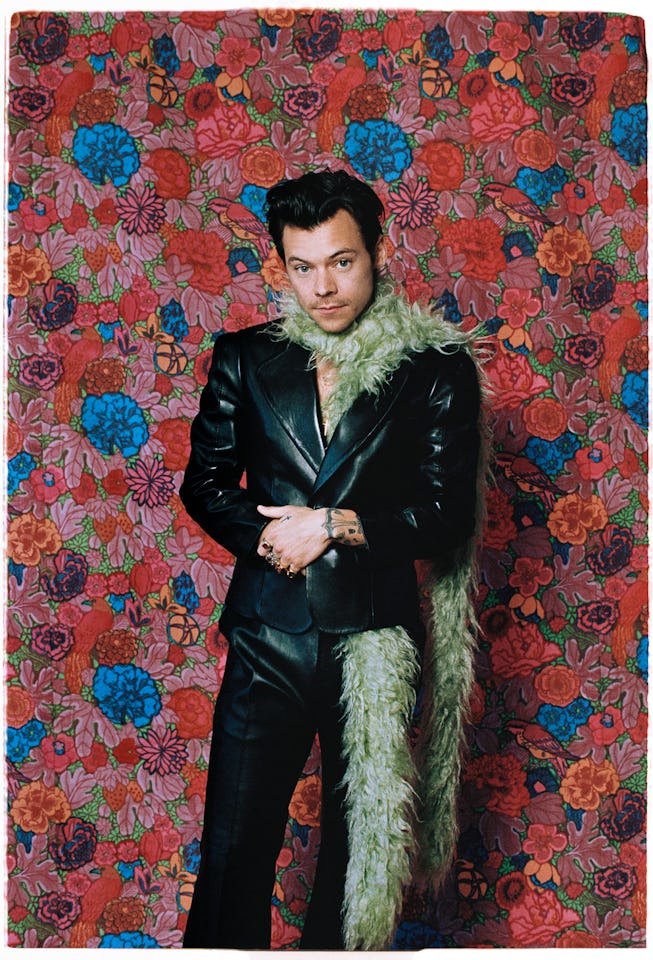 LOS ANGELES, CALIFORNIA - MARCH 14:  Harry Styles poses for The 2021 GRAMMY Awards on March 14, 2021...