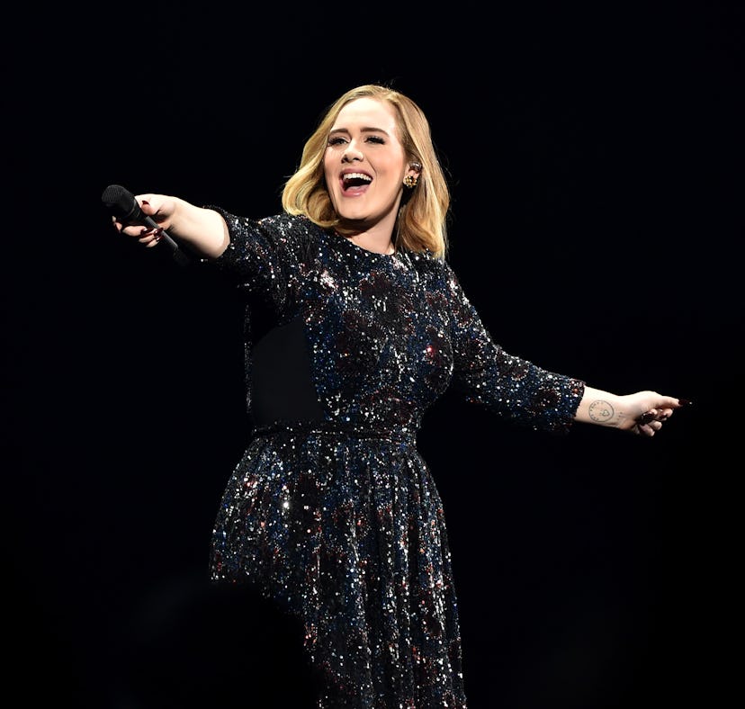 Adele helped facilitate a romantic proposal during her CBS 'One Night Only' special with Oprah.