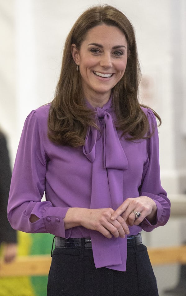 Britain's Catherine, Duchess of Cambridge visits the Henry Fawcett Children's Centre in London on Ma...