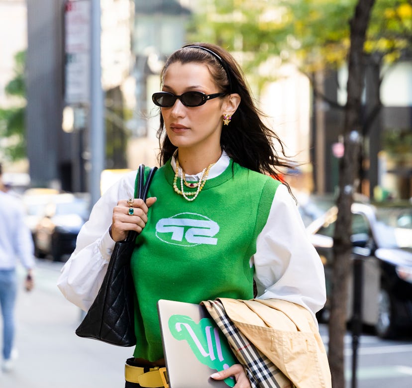 Bella Hadid in New York City in November 2021..