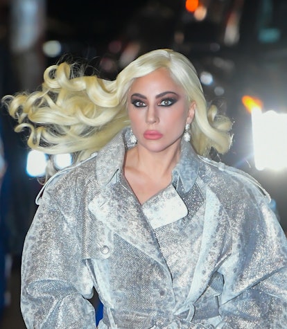 NEW YORK, NY - NOVEMBER 15:  Lady Gaga is seen outside The Late Show With Stephen Colbert on Novembe...