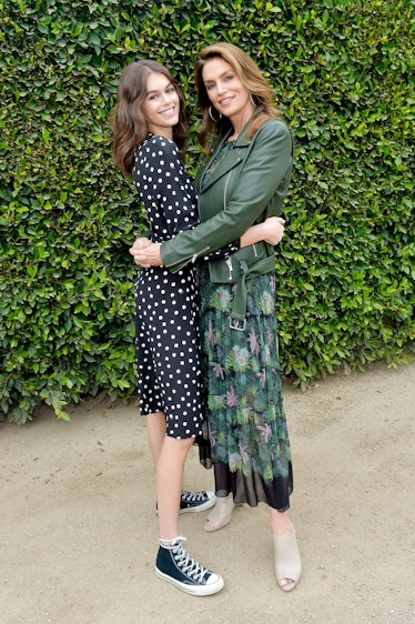 Kaia Gerber (L) and Cindy Crawford attend 2018 Best Buddies Mother's Day Brunch 