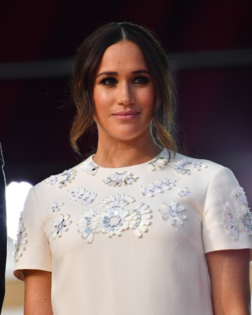 NEW YORK, NY - SEPTEMBER 25: Meghan Markle at Global Citizen Live on September 25, 2021 in New York...