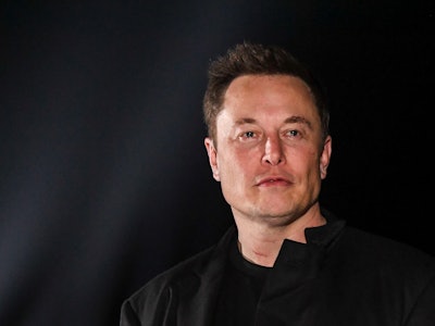 BROWNSVILLE, TX - SEPTEMBER 28: SpaceX CEO Elon Musk gives a presentation on his Starship rocket at ...