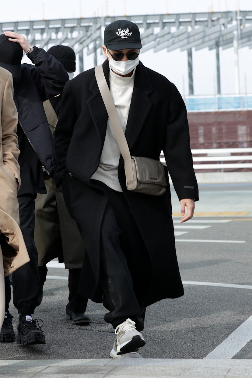 INCHEON, SOUTH KOREA - NOVEMBER 17: Boy band BTS is seen at Incheon International Airport on Novembe...