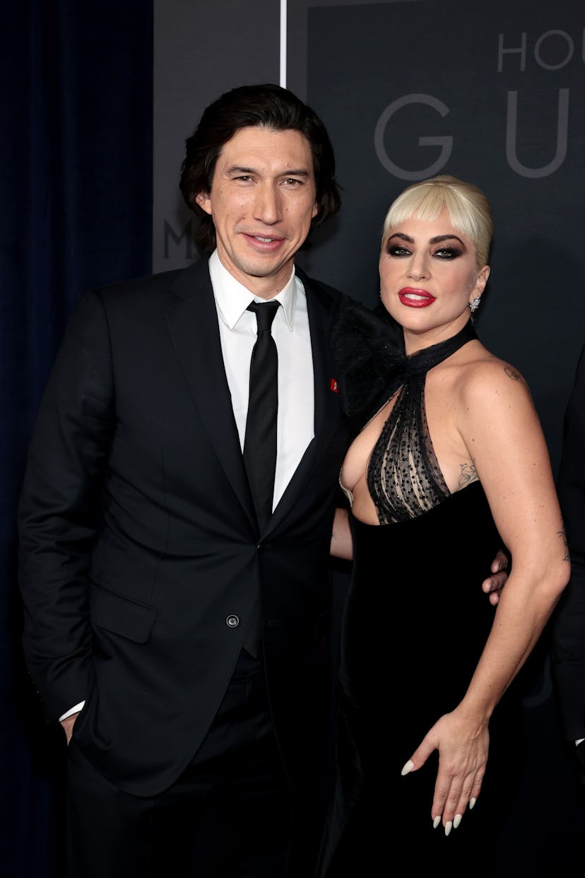 Adam Driver and Lady Gaga attend the "House Of Gucci" New York Premiere