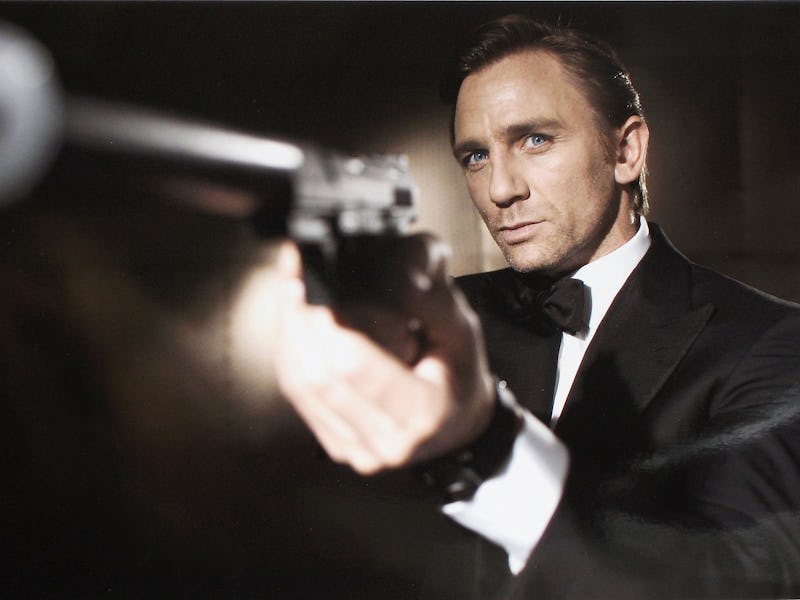 UNDATED: In this undated handout photo from Eon Productions, actor Daniel Craig poses as James Bond...