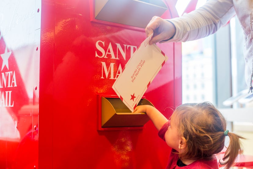 Mail your letter to Santa or drop it off in a designated mailbox near you.