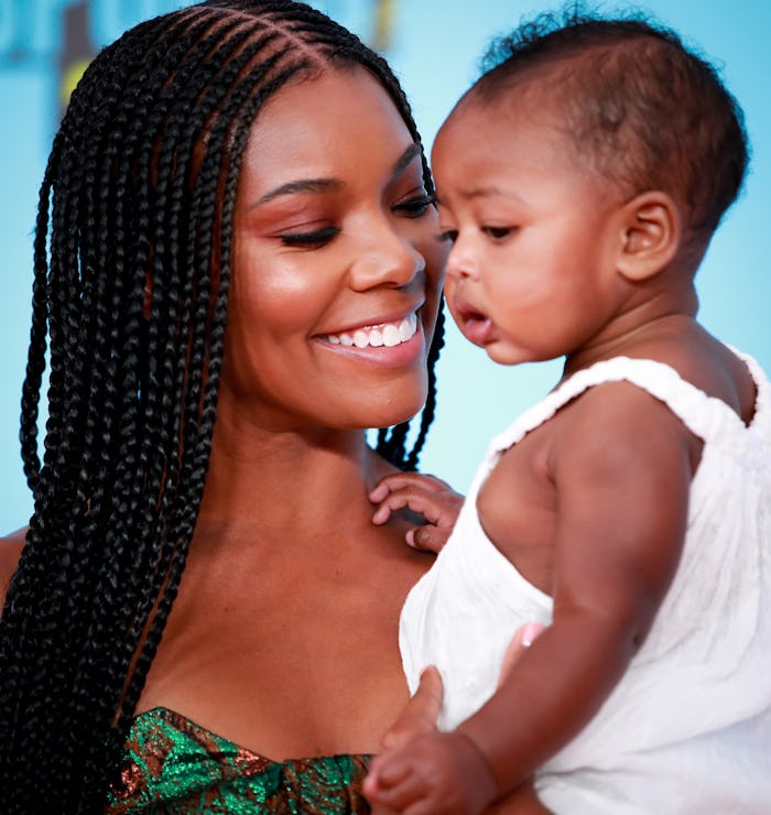 SANTA MONICA, CALIFORNIA - JULY 11: Gabrielle Union and Kaavia James Union Wade attend the Nickelode...