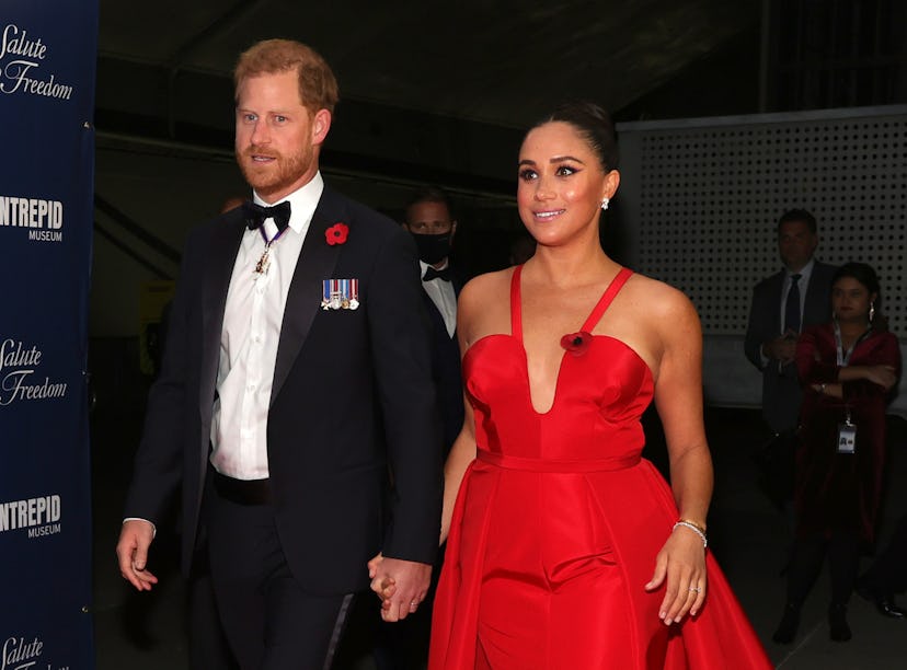 Duchess of Sussex Meghan Markle revealed her son, Archie, and daughter, Lili, wore cute animal costu...