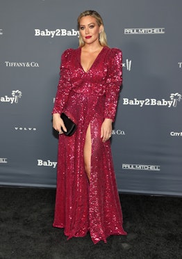 Hilary Duff wears Osman gown at 2021 Baby2Baby Gala.