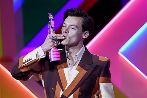 Harry Styles accepts his award for British Single during The BRIT Awards 2021 