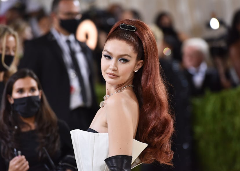 Gigi Hadid’s half up, half down hairstyle was stunning at the 2021 Met Gala.