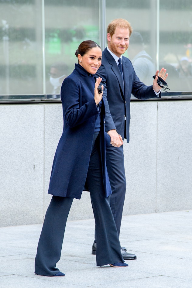 Meghan Markle wore a monochromatic look in New York.