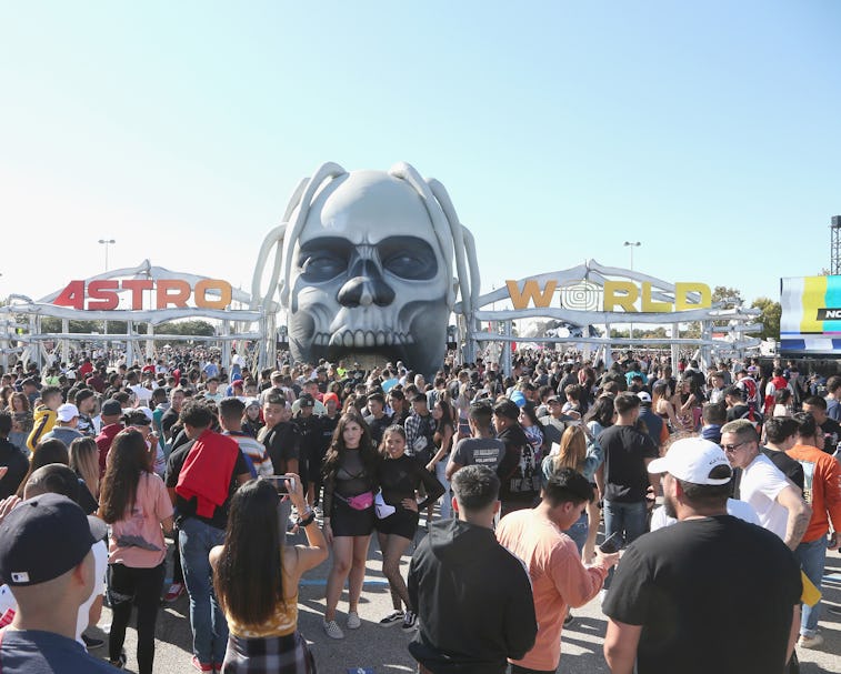 HOUSTON, TEXAS - NOVEMBER 09:  A general view of the atmosphere during Travis Scott's second annual ...