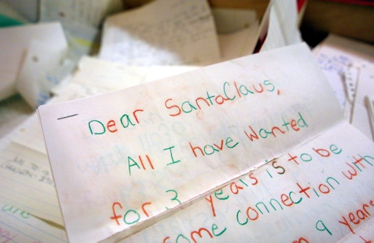 398079 02: Children's letters to Santa Claus are seen in Manhattan's General Post Office December 3,...