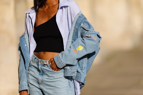 Here's how to wash a denim jacket to prevent damage.