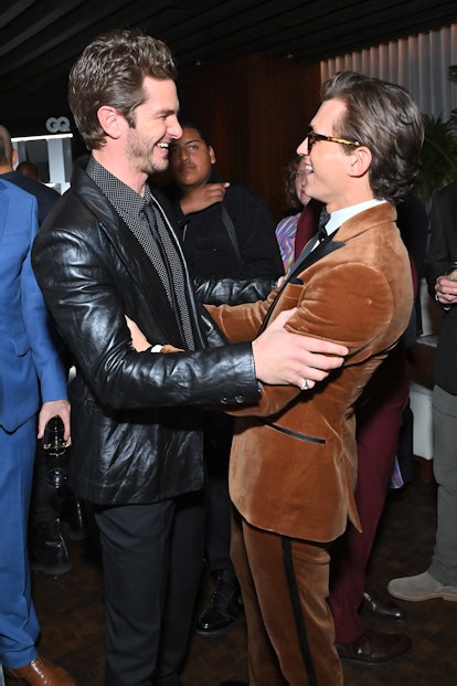 Andrew Garfield and Tom Holland met up at the 'GQ' Men of the Year Party, and it's the ultimate 'Spi...