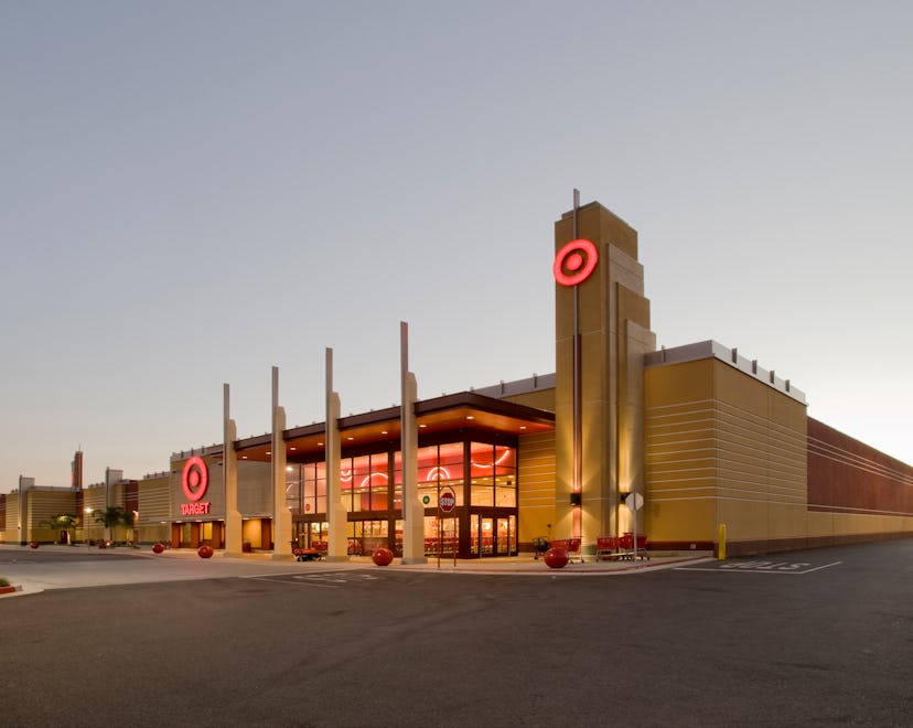 Gilroy, CA, USA - July, 16 2008: Target Store at dusk. Target, an American big box retailer, is the ...