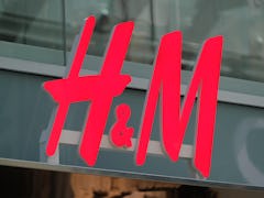 UTRECHT, NETHERLANDS - APRIL 26: A logo of  Swedish fashion retailer H&M is pictured outside its sto...