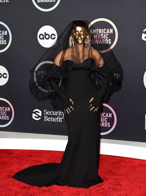 Host Cardi B attends the 2021 American Music Awards.
