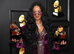 LOS ANGELES, CALIFORNIA - MARCH 14: H.E.R., winner of the Best R&B Song award for ‘Better Than I Ima...