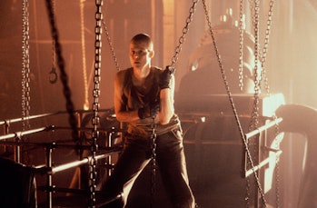 On the set of Alien 3, directed by David Fincher.  (Photo by Rolf Konow / Sygma / Corbis via Getty Images ...