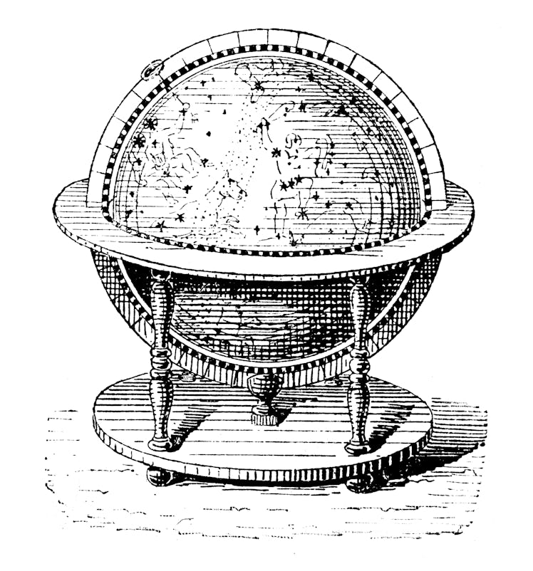 Antique illustration: celestial globe