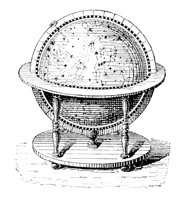 Antique illustration: celestial globe
