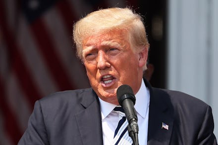 BEDMINSTER, NEW JERSEY - JULY 07: Former U.S. President Donald Trump speaks during a press conferen...