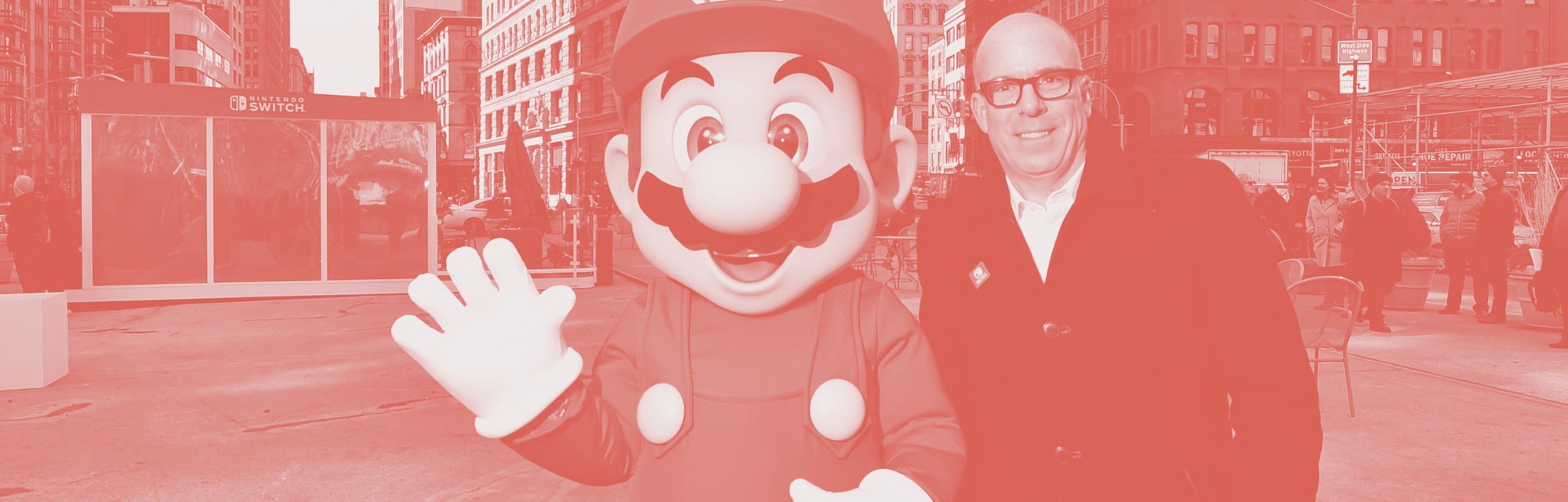 NEW YORK, NY - MARCH 03:  In this photo provided by Nintendo of America, Doug Bowser, Senior Vice Pr...