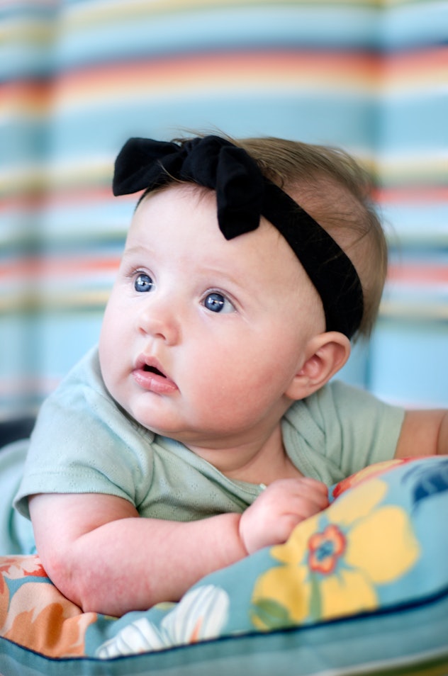 Cute Baby Girl Portrait with bow