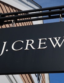 CENTRAL VALLEY, NY - NOVEMBER 24: A J. Crew sign hangs in front of their store at the Woodbury Commo...