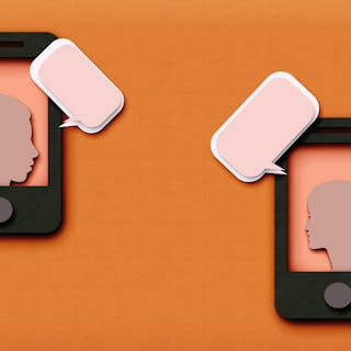 Digital and Mobile communication concept,