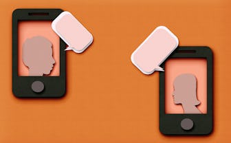 Digital and Mobile communication concept,