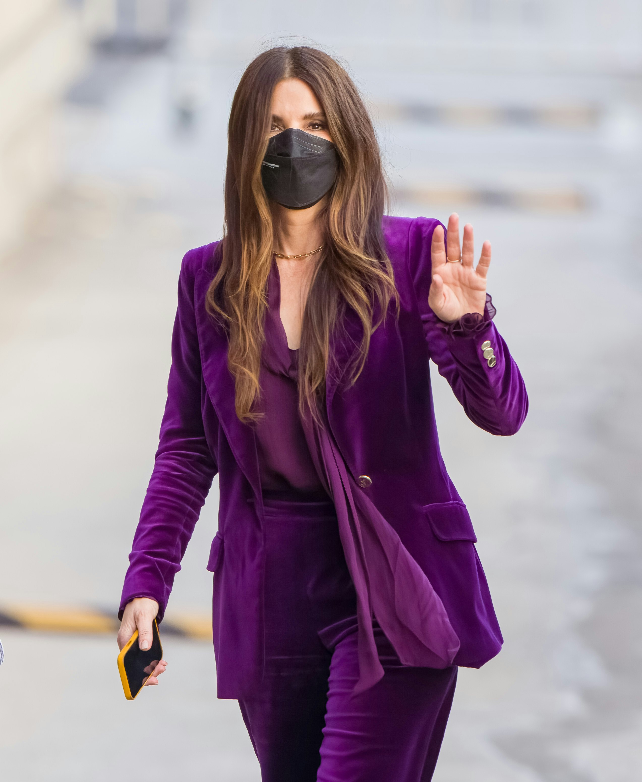 Purple pantsuit best sale