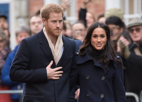 Prince Harry and Meghan Markle on a walk about at Nottingham Contemporary 