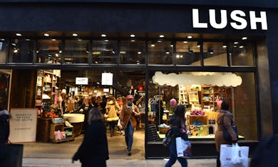 A general view of the Lush handmade cosmetic store in Oxford Street 