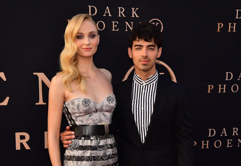 HOLLYWOOD, CALIFORNIA - JUNE 04: Sophie Turner and Joe Jonas attend the premiere of 20th Century Fox...