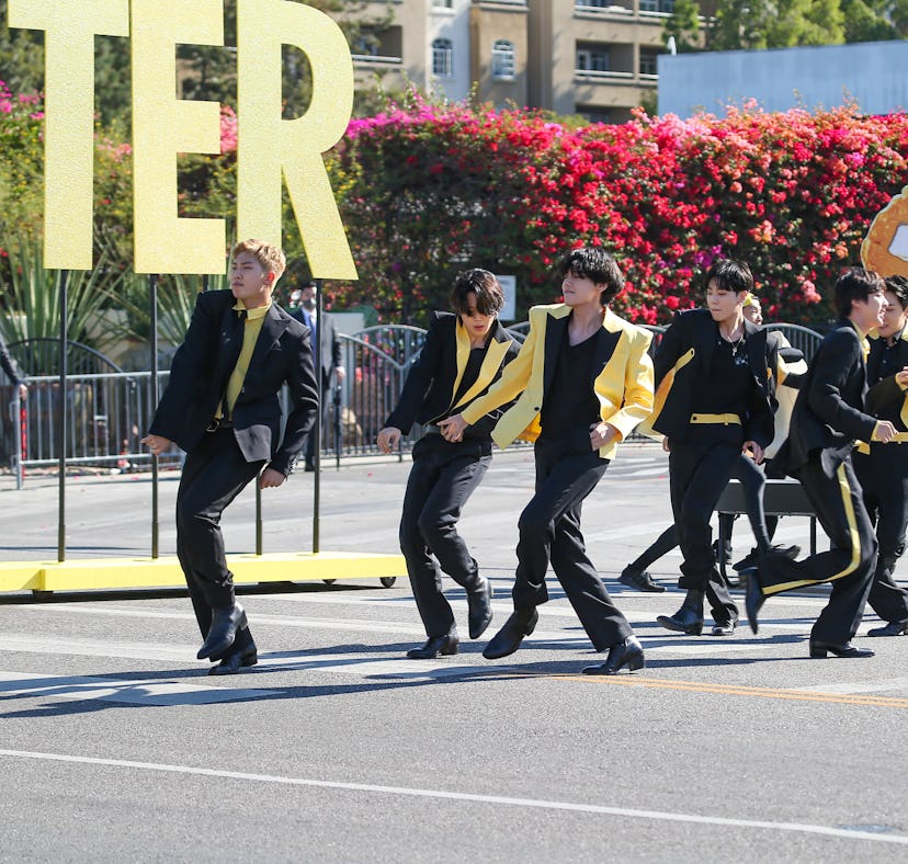 BTS performed a crosswalk concert in Los Angeles for James Corden's 'Late, Late Show.'