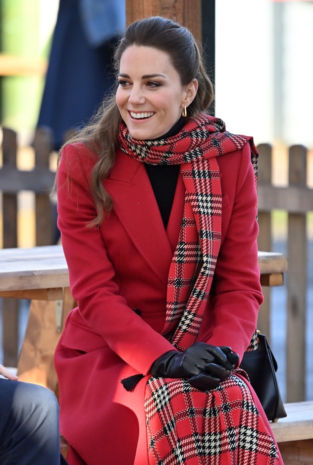 Kate Middleton wearing plaid again.