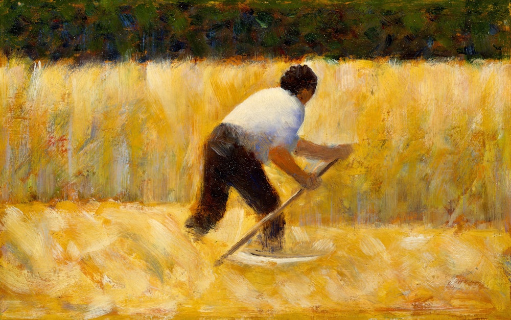 The Mower, 1881-82. Artist Georges-Pierre Seurat. (Photo by Heritage Art/Heritage Images via Getty I...
