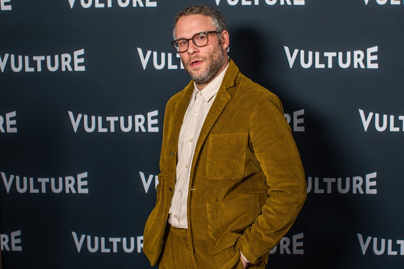 US actor Seth Rogen arrives at Vulture festival at the Hollywood Roosevelt Hotel in Hollywood, Calif...